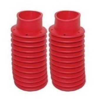 Sanfona Protetor Bengala Moto Cg 125 83/88 Fan 125 Titan 125 11 Dentes Vermelha