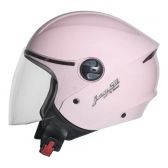 Capacete Aberto Feminino Moto Joy23 Joy 23 By Taurus Custom Vintage Rosa C/ Acabamento Interno Couro - Rosa-claro