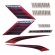 Kit Adesivos Faixas Moto Yamaha Fazer 150 Vermelha 2022 2023 Jogo Adesivo Modelo Original Jotaesse