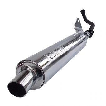 Escapamento Escape Esportivo Moto Pop 110 110i F1 Turbo Redondo Boca 0 Zero Fortuna