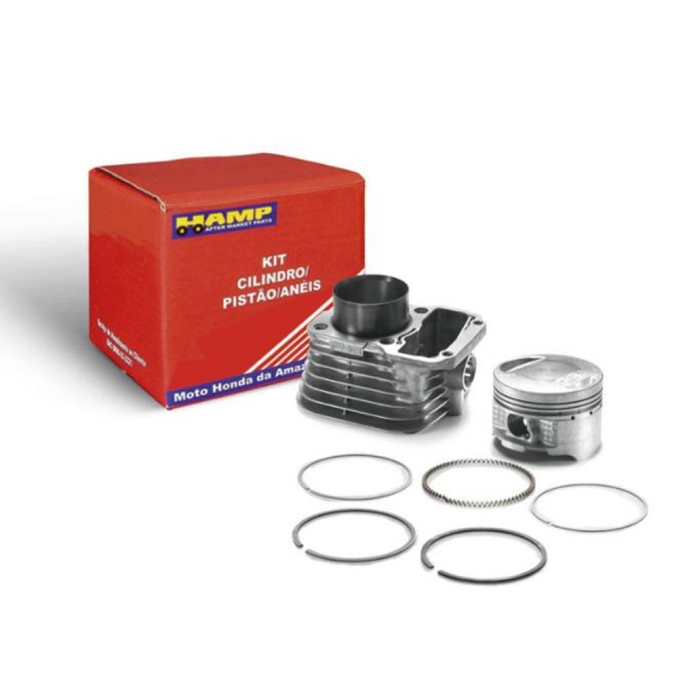 Kit Cilindro Pistão e Anel Xr 250 Tornado Cbx 250 Twister Até 2008 Original Honda - Hamp