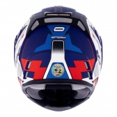 Capacete Moto Robocop Escamoteável Norisk Route FF345 Speedmax Articulado C/ Óculos E Selo Inmetro - Azul Branco Fosco