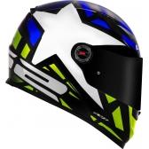 Capacete Moto Fechado Ls2 Ff358 Classic FF358 Starwar Esportivo C/ Selo Inmetro - Preto Amarelo
