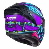 Capacete Moto LS2 FF810 Vigo Drillox Roxo Rosa Fosco C/ Spoiler Masculino Feminino Lançamento