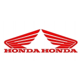 Par Adesivo Adesivos Asa Honda Vermelha Asinha Tanque Moto