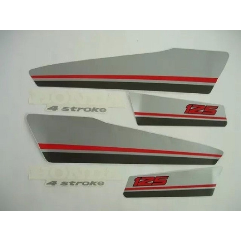 Kit Adesivos Faixa Honda Ml 125 1987 Vermelha Jogo Adesivo