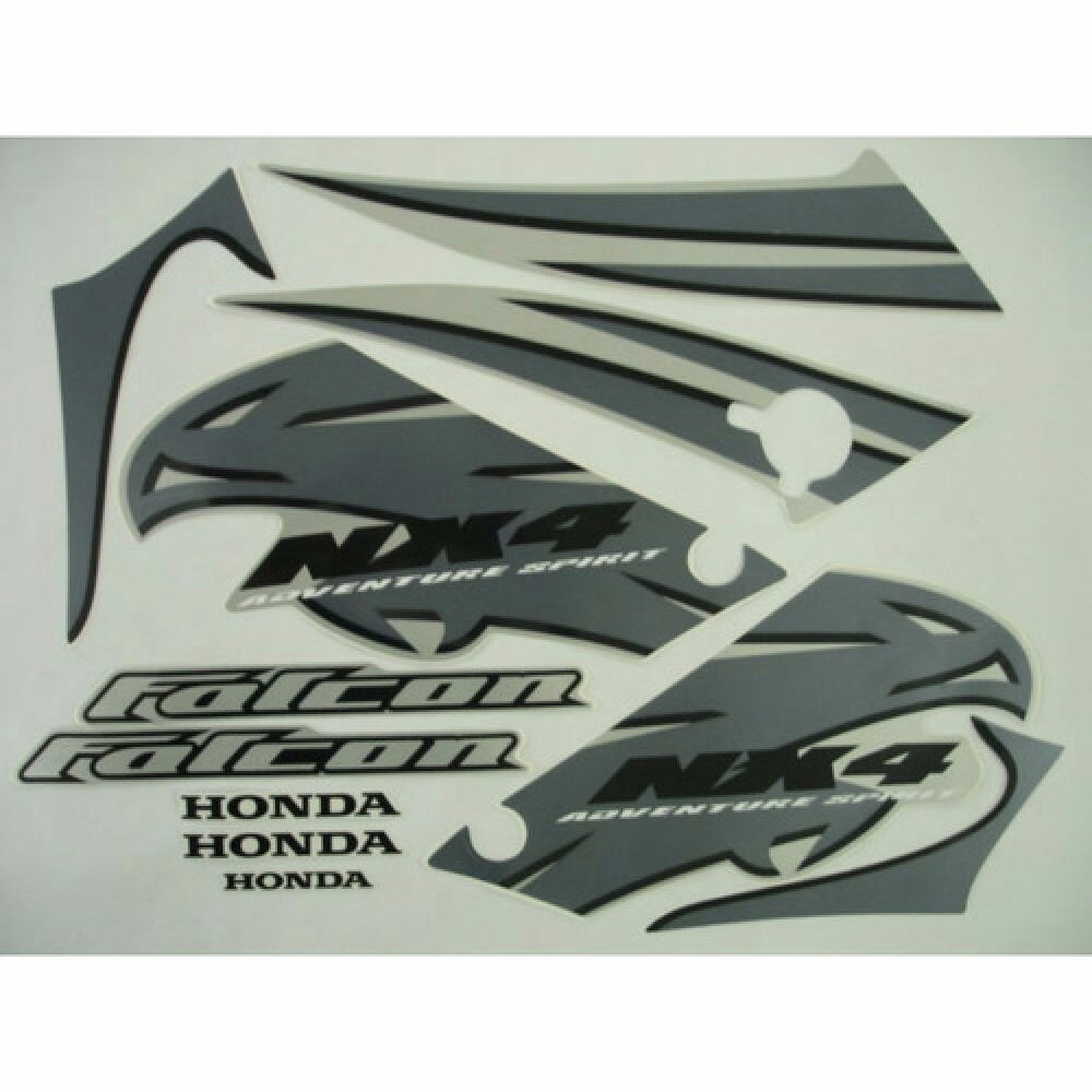 Kit Adesivos Faixa Nx 400 Falcon 2007 Cinza Jogo Adesivo