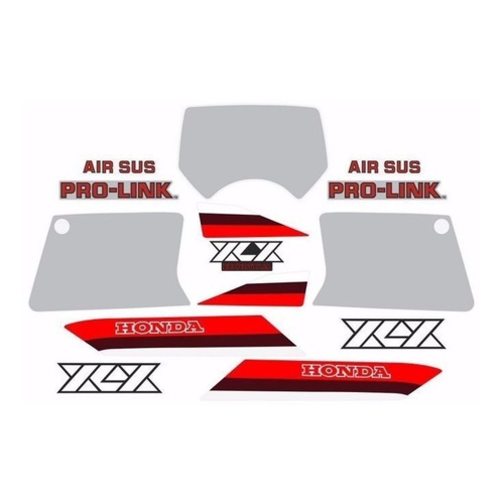 Kit Adesivos Faixa Xlx 250 Xl250x 1986 Preta Jogo Adesivo