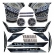 Kit Adesivos Faixas Moto XTZ 250 Lander 2021 2022 Bege Areia Jogo Adesivo Jotaesse