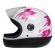 Capacete Feminino Taurus San Marino Formula 1R C/ Flor Femme Modelo Novo - Branco