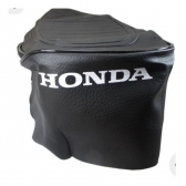 Capa De Banco Moto Cg 125 Ml 1979 1980 1981 1982 Modelo Original Preta C/ Escrita Honda - Preto