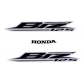 Kit Adesivos Faixas Moto Biz 125 Branca 2022 Jogo Adesivo