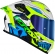 Capacete Moto Norisk Flow Robot Branco Amarelo C/ Spoiler + Viseira Extra Lançamento