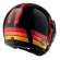 Capacete Moto Aberto Peels F-21 F21 Click Yesterday Vintage Retro C/ 2 Viseiras Queixeira Removível - Vermelho Brilho
