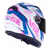 Capacete Moto Feminino Fechado Ls2 Ff358 Classic Draze Branco Rosa C/ Selo Inmetro Lançamento