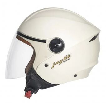 Capacete Moto Aberto Joy 23 San Marino By Taurus Custom Vintage Bege C/ Acabamento Interno Couro