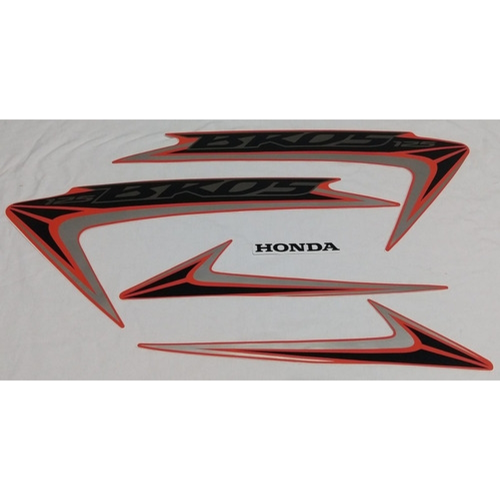 Kit Adesivos Faixa Nxr Bros 125 Laranja 2013 Jogo Adesivo