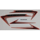 Kit Adesivos Faixa Nxr Bros 125 Laranja 2013 Jogo Adesivo