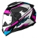 Capacete Esportivo Moto Norisk Razor Speedmax Branco Rosa Fechado Masculino Feminino