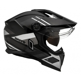 Capacete Bieffe B-Trail Moto Big Trail Advance Preto Grafite C/ Óculos Sol Lançamento