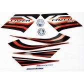 Kit Adesivos Faixas Fazer 150 2014 2015 Laranja Jogo Adesivo