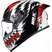 Capacete Moto Norisk Flow Moto Gp 96 Daytona Branco C/ Spoiler + Viseira Colorida Extra Lançamento