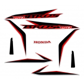 Kit Adesivos Faixas Moto NXR bros 150 ES ESD 2014 Branca Jogo Adesivo Jotaesse