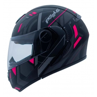Capacete Moto Feminino Articulado Robocop Peels Urban U-Rb2 Dynamic Escamoteável C/ Óculos Interno C/ Selo Inmetro