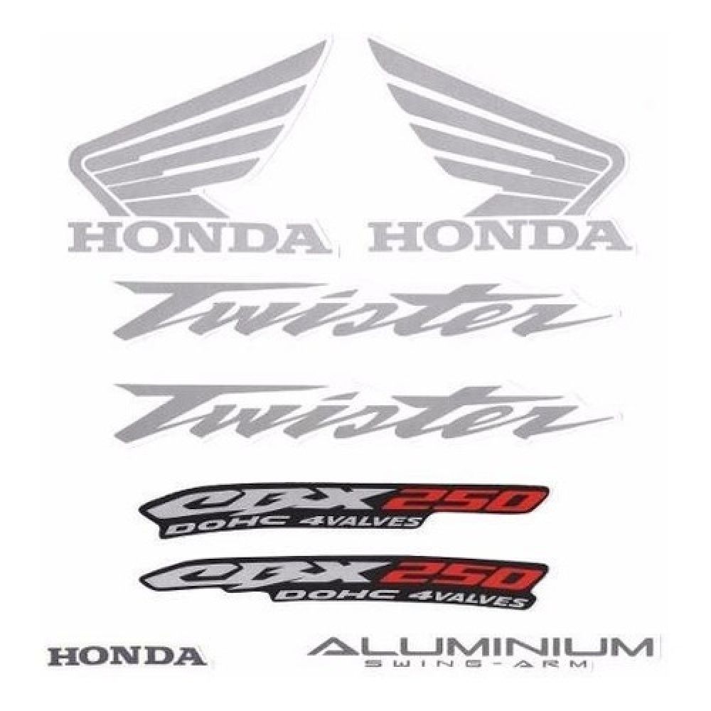 Kit Adesivos Faixa Cbx 250 Twister 2005 Preta Jogo Adesivo