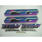 Kit Adesivos Faixa Titan 125 Cinza Grafite 1996 Jogo Adesivo