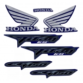 Kit Adesivos Faixas Moto CG Titan 150 2008 KS Azul Jogo Adesivo