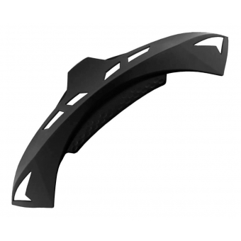 Aerofólio Estabilizador Traseiro Capacete Mixs Mx 2 / Fokker Mx2 / Mixs Gladiator / Pro Tork Evolution G4 G5 G5 G7 Preto