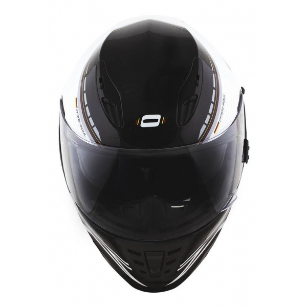 Capacete Moto Esportivo Fechado Norisk Ff302 Soul Grand Prix Germany Alemanha C/ Óculos Interno C/ Selo Inmetro