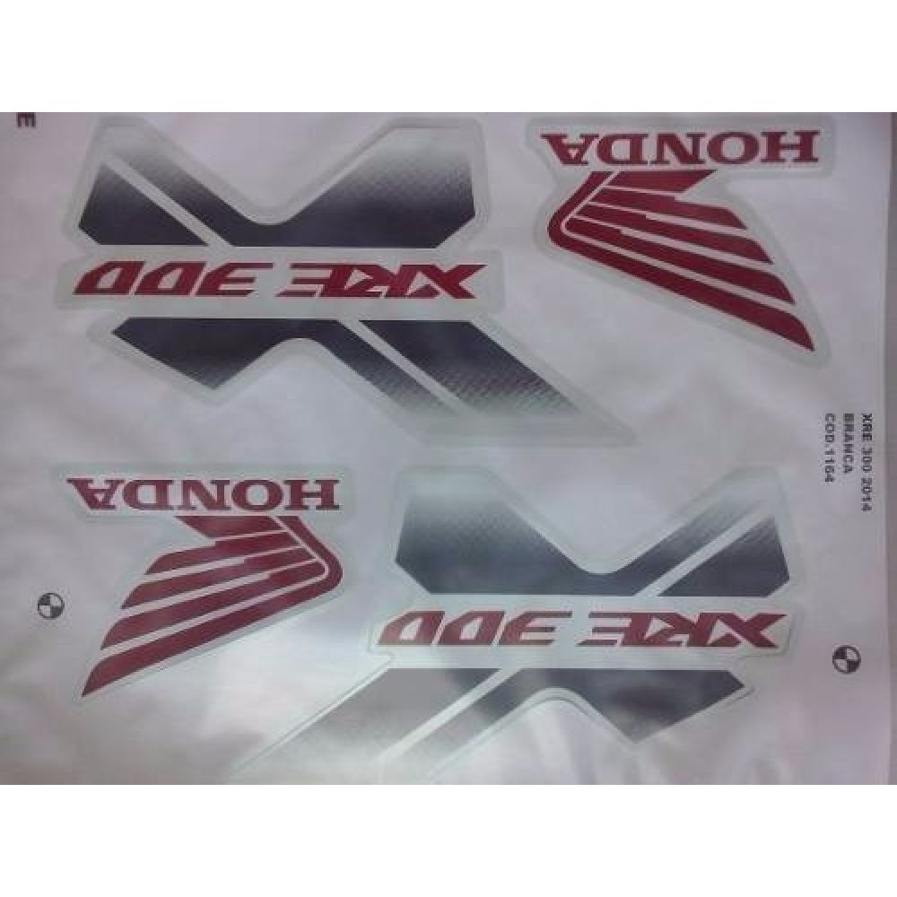 Kit Adesivo Faixa Xre 300 Branca 2014 ( Jogo Adesivos )