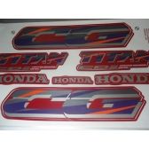 Kit Adesivos Faixa Cg Titan 125 1996 Vermelha Jogo Adesivo