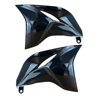 Carenagem Aba Lateral Tanque Inferior Moto Xtz 250 Lander Preta 2020 2021 2022 2023 2024 Direita + Esquerda