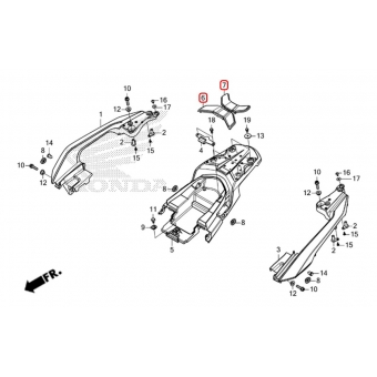 Par De Capa Borracha Do Bagageiro Moto Nxr Bros 160 Xre 190 2025 2026 Em Diante Original Honda