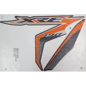 Kit Adesivos Faixas Honda Xre 190 Laranja 2019 Jogo Adesivo