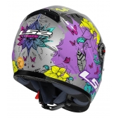 Capacete Moto Ls2 Ff358 Classic Dreamcatcher Apanhador Sonhos Prata Rosa Masculino Feminino Esportivo