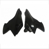 Par De Tampa Lateral Moto Ybr 125 Factor 2009 2010 2011 2012 Preta Modelo Original S/ Adesivo