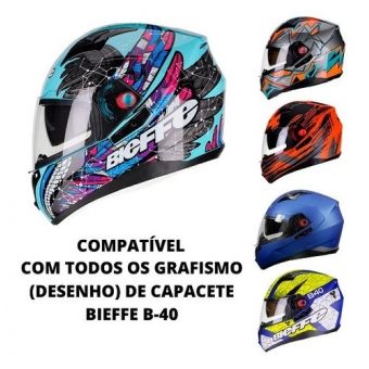Viseira Cristal Incolor Capacete Bieffe B40 Original