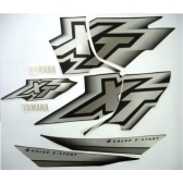 Kit Adesivos Faixa Xt 600 2000 2001 Preta Preto Jogo Adesivo