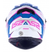 Capacete Moto Feminino Fechado Ls2 Ff358 Classic Draze Branco Rosa C/ Selo Inmetro Lançamento