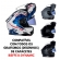 Kit Reparo Orelha Lateral Fixador Da Viseira Capacete Escamoteavel Robocop Bieffe B-dynamic