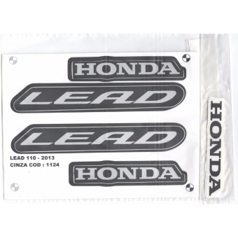 Kit Adesivos Faixas Honda Lead 110 2013 Jogo Adesivo Moto