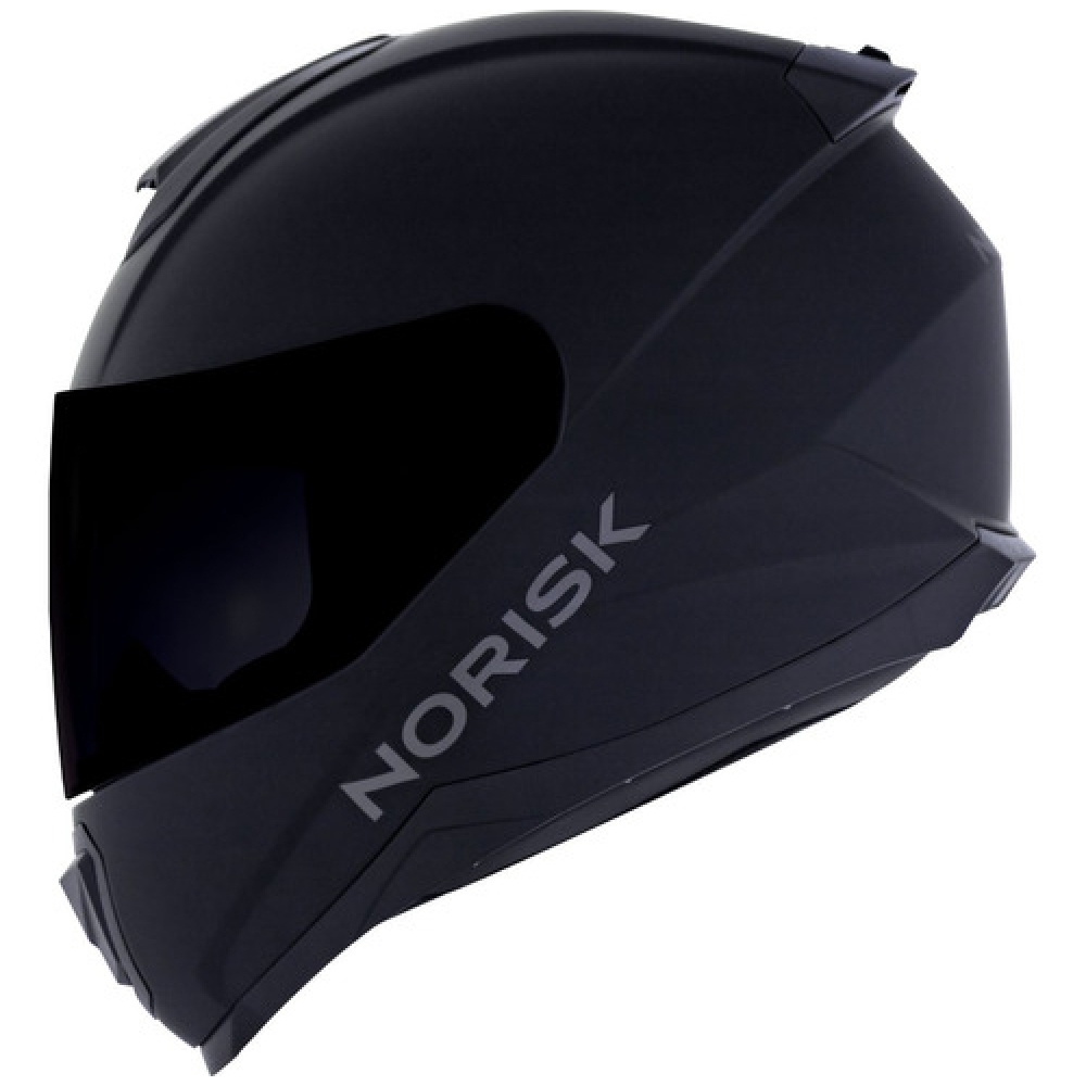 Capacete Moto Esportivo Fechado Norisk Razor Monocolor Solid Preto C/ Selo Inmetro - Fosco