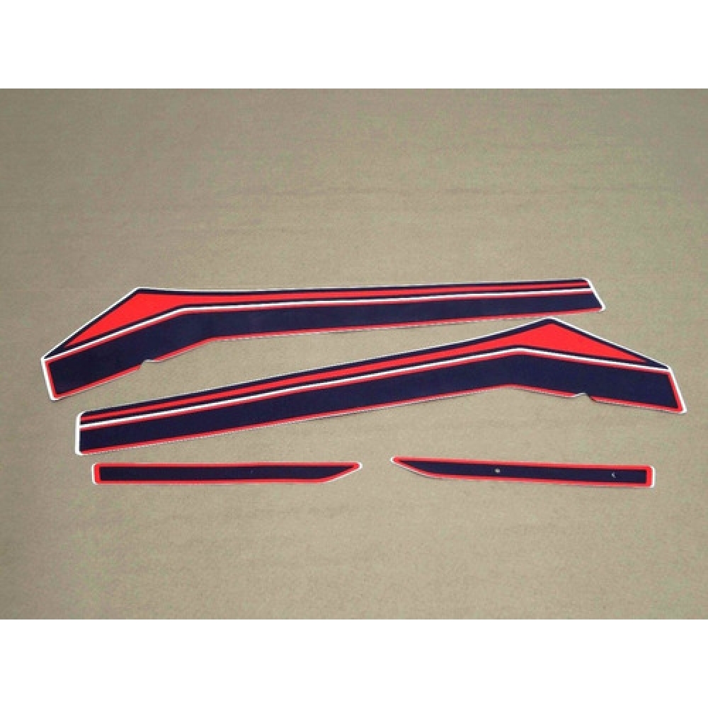 Kit Adesivos Faixa Ml 125 80 81 Vermelha Prata Jogo Adesivo