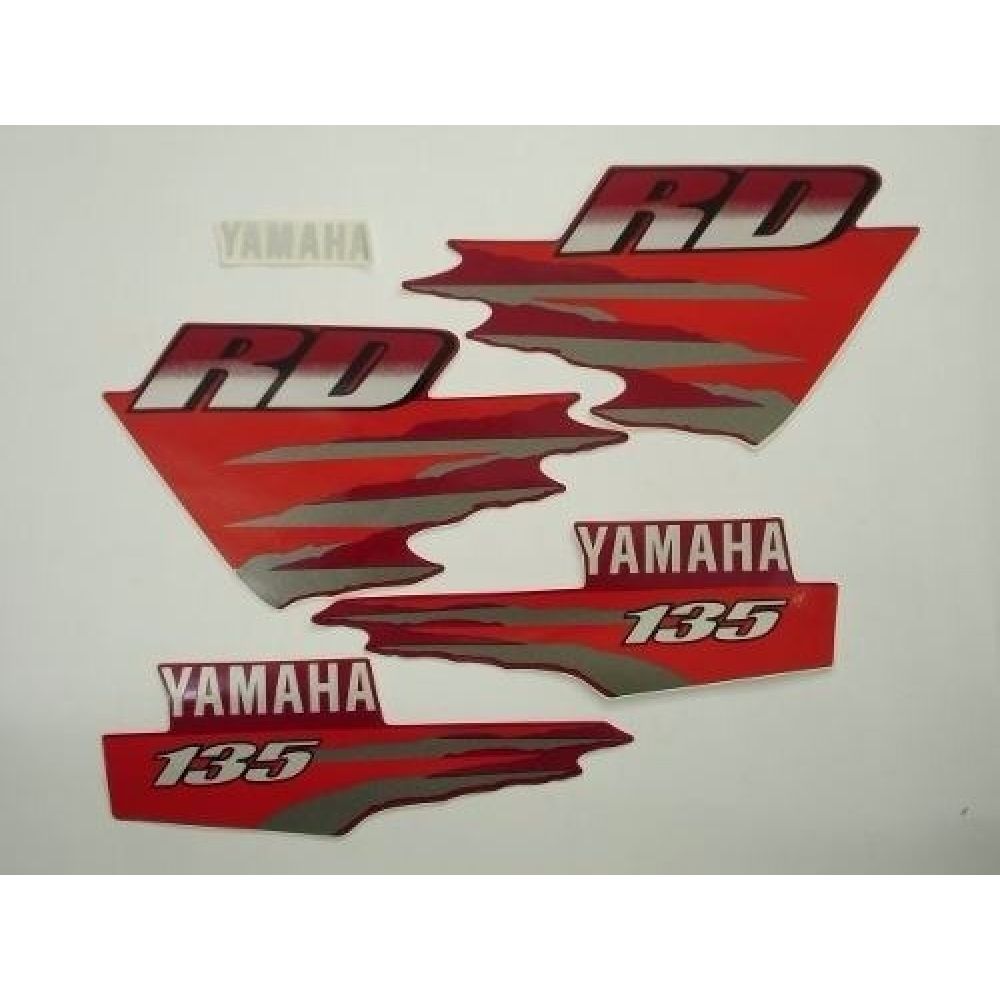Kit Adesivos Faixa Rd 135 Vermelha 1998 ( Jogo Adesivo )