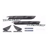 Kit Adesivos Faixa Bros 160 Nxr Branca 2015 Jogo Adesivo