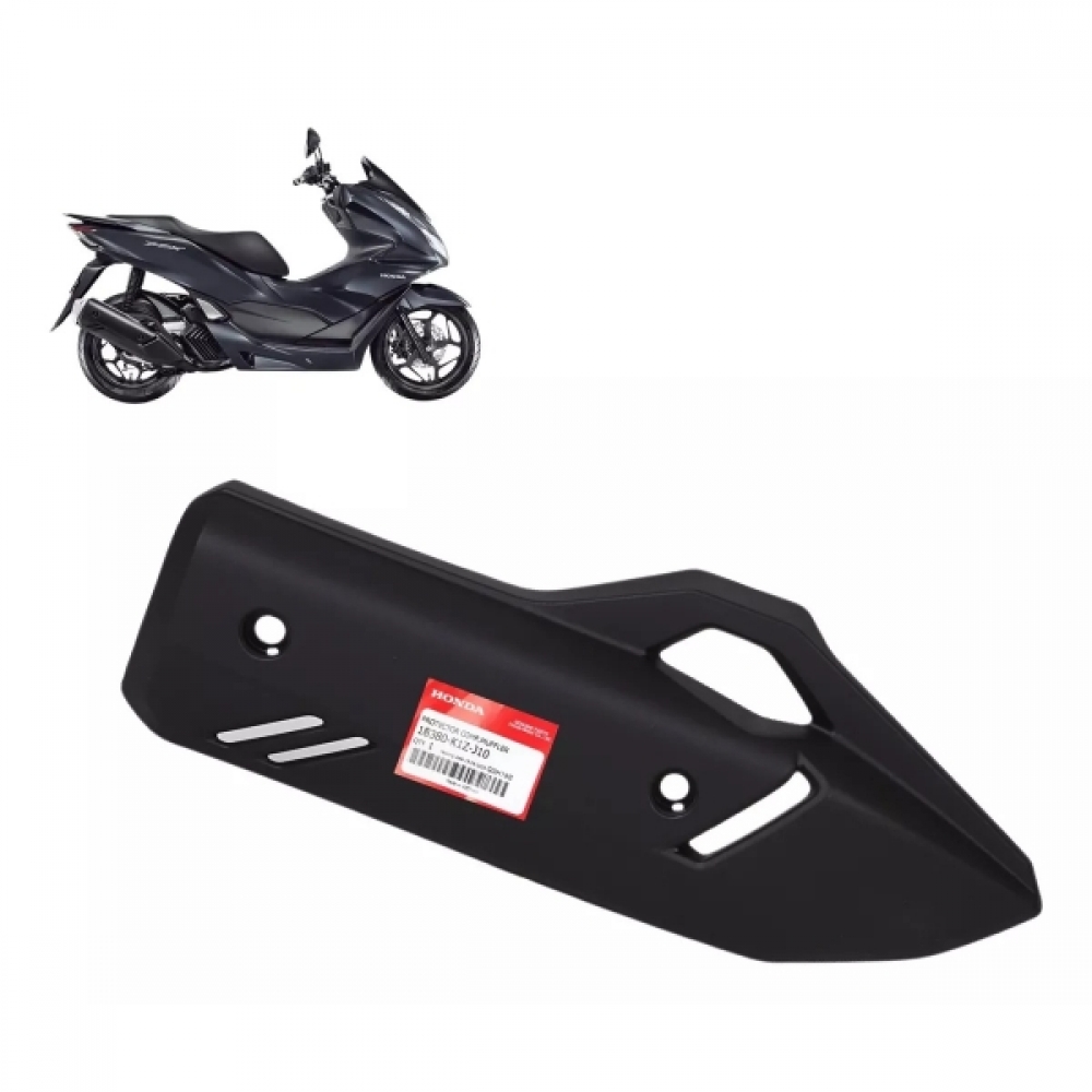 Protetor Escapamento Escape Moto Honda PCX 160 2023 2024 Original Honda 18380K1ZJ10